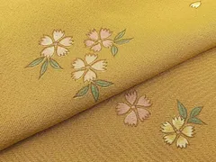 平和屋着物■上質な小紋　舞桜文　正絹　逸品　BAAW9699hj