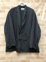 【中古】 Graphpaper グラフペーパー Garment Dyed Poplin Oversized Double Jacket GM221-20066 チャコールグレー F 111452409のサムネイル