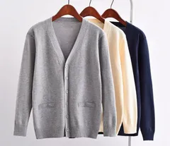 新品 カーディガン ニットカーディガン トップス 大きいサイズ 長袖 コットン 無地 学生 通勤 mlmcd