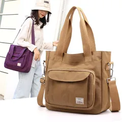 新品 ショルダーバッグ レディース トートバッグ ママバッグ 斜め掛け 軽い 通勤バッグ 大人 大きめ 2way ナイロン A4 軽量 バッグ レディースバッグ mloxtのサムネイル