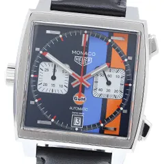 タグホイヤー TAG HEUER CAW211R モナコ ガルフ エディション キャリバー11 クロノグラフ 自動巻き メンズ 箱・保証書付き_915995のサムネイル