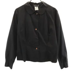 agnes b. アニエスベー 日本製 長袖 コットンシャツ 3 ブラック ブラウス レディース 古着