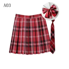 新品 スクールスカート 3点セット スカート 蝶結び ネクタイ チェック柄 制服 プリーツスカート スカート JK ミニスカート 学生服 女子高生 mlqpp