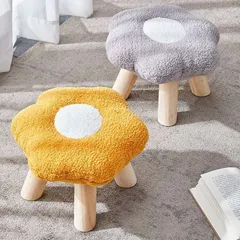 新品 スツール 可愛い 北欧 丸型 足置き オットマン玄関 寝室 ミニサイズ チェア 椅子 ローチェア 丸型 円形 丸椅子 スツール イス ソファチェアー 玄関 子供部屋 ナチュラル mlxayのサムネイル