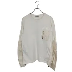 DIOR ディオール × SACAI サカイ Docking Side Slit Tee ドッキング 長袖 Tシャツ カットソー 213J642A0554 L ホワイト メンズのサムネイル