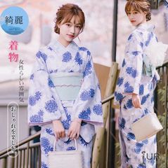 青紫色花柄浴衣・帯セット キャバクラ sugar tika - メルカリ