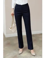 新品 スラックス ビジネス フォーマル パンツ レディース スーツパンツ ストレートパンツ 美脚 オフィス パンツ ストレート ロング 黒 ブラック オフィス 卒入園式 新入社員 新生活 mldur