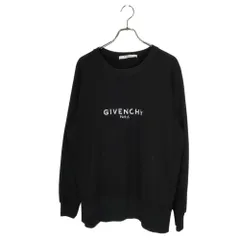GIVENCHY ジバンシィ フロントロゴ クルーネック スウェット BM70BV306C M ブラック メンズのサムネイル