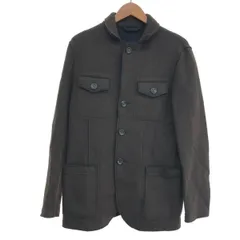 ARMANI COLLEZIONI アルマーニ コレッツォーニ スタンドカラーウールジャケット サイズ:表記なし-     ブラウン メンズ / 241011013702のサムネイル