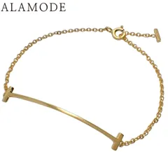 TIFFANY&Co.(ティファニー) ティファニー T スマイル ブレスレット 60150763 イエローゴールド K18YG 2.5g ブレスレット アクセサリー ジュエリー Tスマイル ゴールド金 レディース 40802183197【中古】【アラモード】のサムネイル