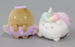 【中古】ぬいぐるみ ブラックたぴおか＆たぴユニコーン たぴおかパークテーマ てのりぬいぐるみセット 「すみっコぐらし」 すみっコぐらしshop限定