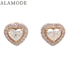GRAFF(グラフ) D0.53,0.50 ハートシェイプ ダイヤモンド ピアス ダイヤモンド ピンクゴールド K18PG 5.0g ピアス アクセサリー ジュエリー ピンクゴールド ピンク レディース 40803003215【中古】【アラモード】のサムネイル