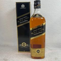 未開栓 ジョニーウォーカー ブラックラベル 12年 ウイスキー 750ml