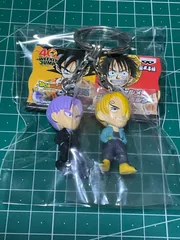 ワンピース ドラゴンボール ツイン キーホルダー トランクス サンジ