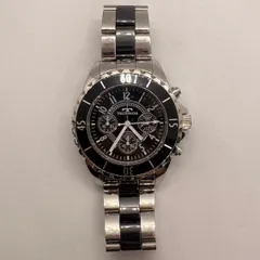 【稼働品】TECHNOS 腕時計　T3013　ブラック　クロノグラフのサムネイル