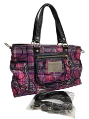 COACH/コーチ/14367/ポピー/チェック柄/多色/2WAY/バッグ/レディース/FG0096
