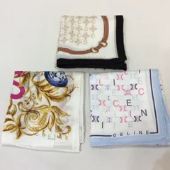 CELINE セリーヌ ハンカチ 3枚セット シミ＆汚れあり