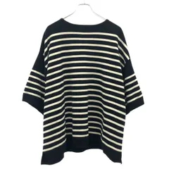 is-ness イズネス SHORT SLEEVE BASQUE SHIRT ショートスリーブバスクシャツ 1003SC03-2 ブラック×ホワイト Mのサムネイル