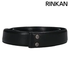 クロムハーツ  1.5 STRAP/1.5inchスクロールレーベルリベッツ レザーベルト メンズ 32 クロムハーツ 1.5 STRAP/1.5inchスクロールレーベルリベッツ レザー