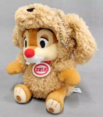 [중고] 봉제인형 데일(戌) 간지 봉제인형 배지 2018 [칩과 데일] 도쿄 디즈니 리조트 한정