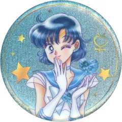 【中古】バッジ・ピンズ スーパーセーラーマーキュリー 「美少女戦士セーラームーン オーロララメ缶バッジ(A) ～笑顔 ver.～」