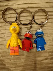 セサミストリート　キーチェーン　キーホルダー　ビッグバード　エルモ　クッキーモンスター