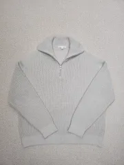 (S)キミュア メンズ ハーフジップ ニットセーター 春 秋 カジュアル G17W2595