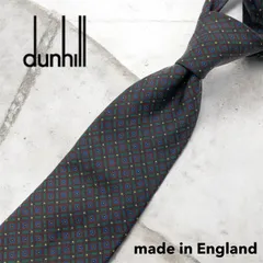 ダンヒル シルクネクタイ イタリア製 総柄 花柄 dunhill