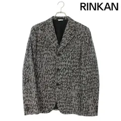 コムデギャルソンオムプリュス  PL-J050 AD2023英字総柄ジャケット メンズ S