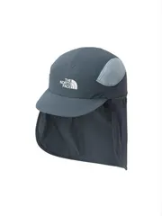 【新品】THE NORTH FACE ザノースフェイス Run Shield Cap NN02604 スレートグレー ユニセックス ランシールドキャップ ランニングキャップ 日除け ひらひら サンシェード 日焼け防止 対策 トレラン トレイルランニング マラソ