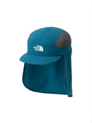 【新品】THE NORTH FACE ザノースフェイス Run Shield Cap NN02604 ディープラグーン ユニセックス ランシールドキャップ ランニングキャップ 日除け ひらひら サンシェード 日焼け防止 対策 トレラン トレイルランニング マラ
