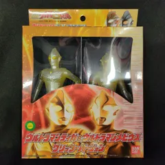 バンダイ ウルトラヒーローシリーズ2008ムービー ウルトラマンティガ&ウルトラマンメビウス グリッターバージョン