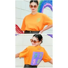 85-95 MLB ユニセックス ポップアート グラフィック オーバーサイズ 半袖Tシャツ