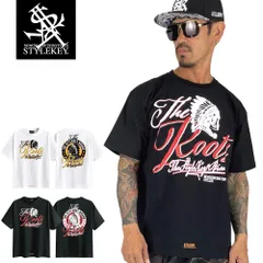 STYLEKEY スタイルキー 半袖Tシャツ THE ROOTS S/S TEE(SK26C4-SS02) ストリート ヒップホップ B系 ロゴ 大きいサイズ