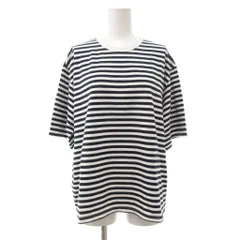 ナナミカ nanamica 美品 COOLMAX St. Jersey Tee カットソー M ホワイト 白 ネイビー 紺 ボーダー /IUのサムネイル