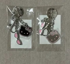 WAKEMAKE ハローキティ チャームキーホルダー (シルバー ブラック) 新品 まとめ