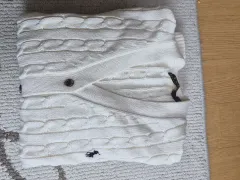 ポロラルフローレン ケーブル ニット カーディガン クリーム色 ほぼ新品