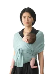 コニー抱っこ紐 AirMesh (Konny) スリング 新生児対応 エコポーチ付き 国際安全認証取得 メッシュ一枚で涼しい (ミント) (3XL)pms