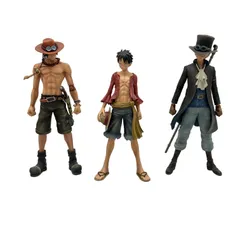 バンプレスト ONE PIECE LUFFY/SABO/ACE ワンピース ルフィ エース サボ フィギュア 3点 おまとめ 開封品 中古 C11137046