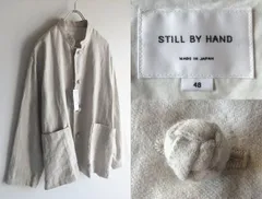 新品 STILL BY HAND スティルバイハンド リネンオックスチャイナジャケット マオカラーシャツ カバーオール 48 エクリュ ベージュ 日本製のサムネイル