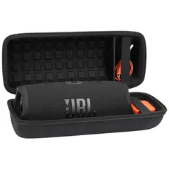 【在庫セール】（ケースのみ）JBL Charge5/Charge4 Bluetoothスピーカー 専用保護収納ケース完全対応-Aenllosi (ブラック)