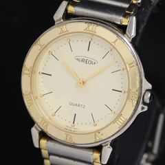 美品 新品電池 AUREOLEオレオール ダイバーズ 200m メンズ デイト 