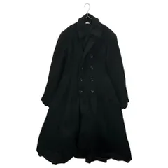 COMME des GARCONS(コムデギャルソン) 22AW Wool Felted Double-Breasted Long Flared Coat ウール 縮絨 ダブルブレスト ロング フレア コート GJ-C002 XS ブラック AD2022のサムネイル