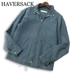 HAVERSACK ハバーサック シアサッカー★ ウォッシュ加工 スイングトップ ブルゾン ジャケット Sz.M メンズ 日本製のサムネイル