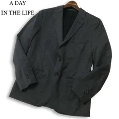 A DAY IN THE LIFE ユナイテッドアローズ 通年★ 背抜き チェック テーラード ジャケット Sz.M メンズ