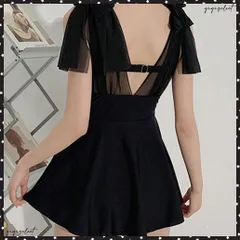 バックシャンワンピース水着 体型カバー Vネックバスト盛れる水着ショートパンツ付き ショルダーリボン水着セット背中開きフレアワンピ 露出控えめスイムウェア着やせ セクシー ママ水着 リゾート水着水遊び 大人可愛い みずぎ 送料無料