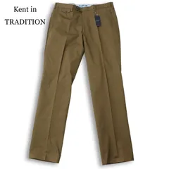 【新品 未使用】 Kent in TRADITION ケント 通年★ コットン ピケ ストレッチ スラックス パンツ Sz.88 メンズのサムネイル