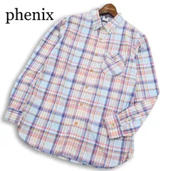 phenix フェニックス 通年★ 長袖 チェック柄 シャツ 大きいサイズ Sz.XL レディース アウトドアのサムネイル