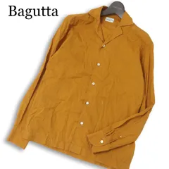 Bagutta バグッタ 通年★ 長袖 Albini生地 イタリア製生地 オープンカラー シャツ Sz.XS メンズのサムネイル