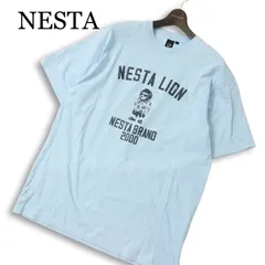 23SS★ NESTA ネスタ 春夏★ 半袖 ロゴプリント カットソー Tシャツ 大きいサイズ Sz.XL メンズ レゲェのサムネイル